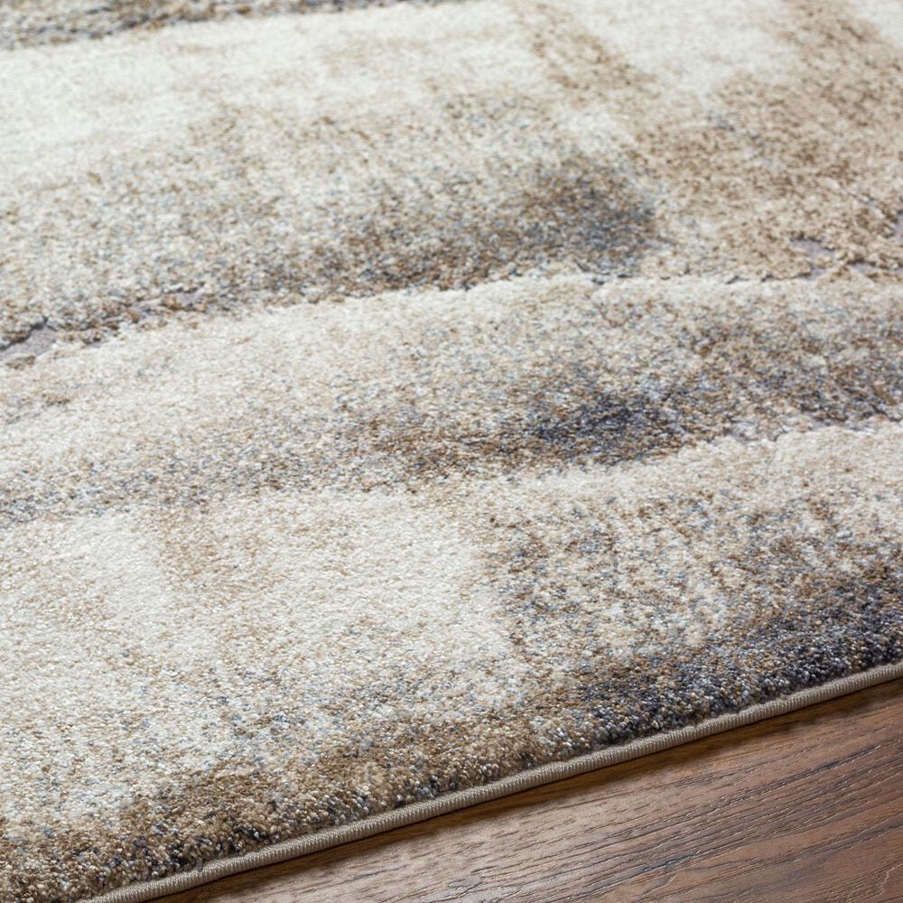 Surya Tuscany Ivory, Beige, Gray, Olive and Charcoal 6&#39;7&quot; x 9&#39;6&quot; Area Rug, , large