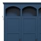 HOMLUX 5-Hook Hall Tree with 3 Hidden Storage in Blue and Walnut, , large