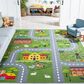 Safavieh Kids Playhouse 6"7" x 9" Dark Green and Light Grey Rug, , large