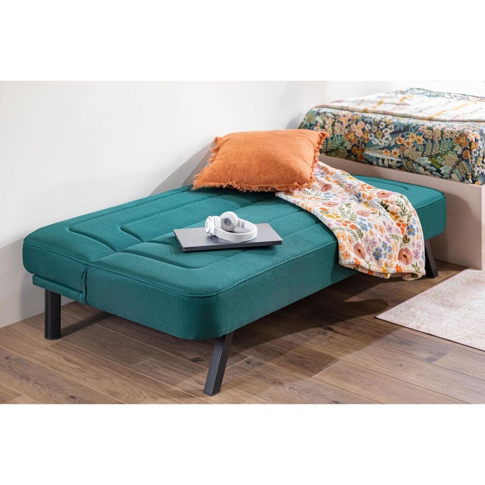 Lifestyle Solutions Frankie Convertible Sofa in Forest Green, , large