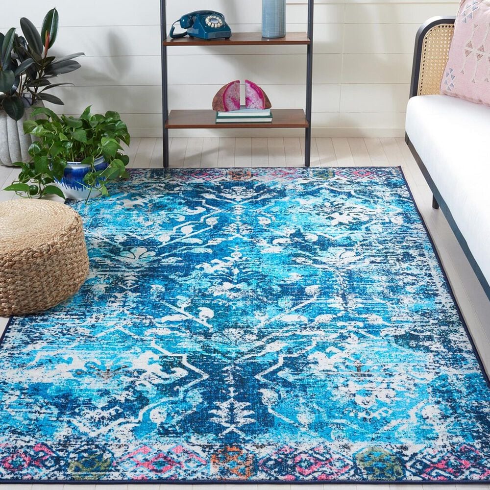 Safavieh Riviera 9&#39; x 12&#39; Navy and Light Blue Area Rug, , large