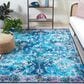 Safavieh Riviera 9" x 12" Navy and Light Blue Area Rug, , large