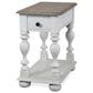 Riverside Furniture Jameson 1-Drawer Side Table in Pale Taupe and Antique Oak, , large