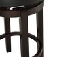 Linden Boulevard Maya Swivel Counter Stool with Black Cushion in Brown, , large