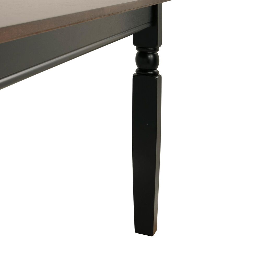 Ashley Owingsville Rectangular Dining Table in Cottage Black and Burnished Brown - Table Only, , large