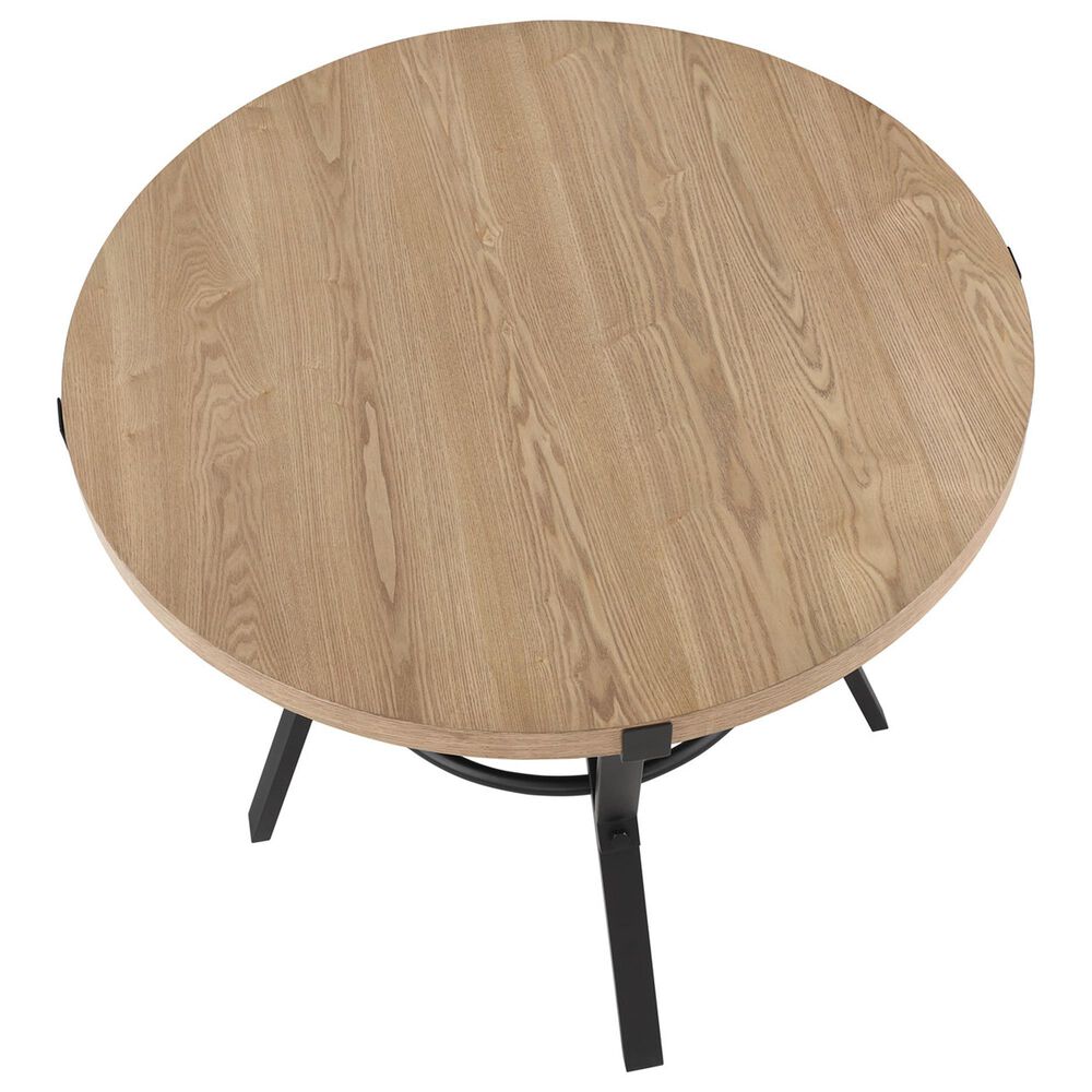 Steve Silver Co. Magnolia 42&quot; Round Counter Height Table in Black and Sand - Table Only, , large