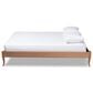 Baxton Studio Marieke Full Platform Bed Frame in Walnut Brown, , large