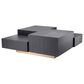 Eichholtz Nerone Coffee Table in Charcoal Grey and Brushed Brass, , large