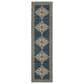Oriental Weavers Andorra 2"6" x 12" Blue and Gold Runner, , large