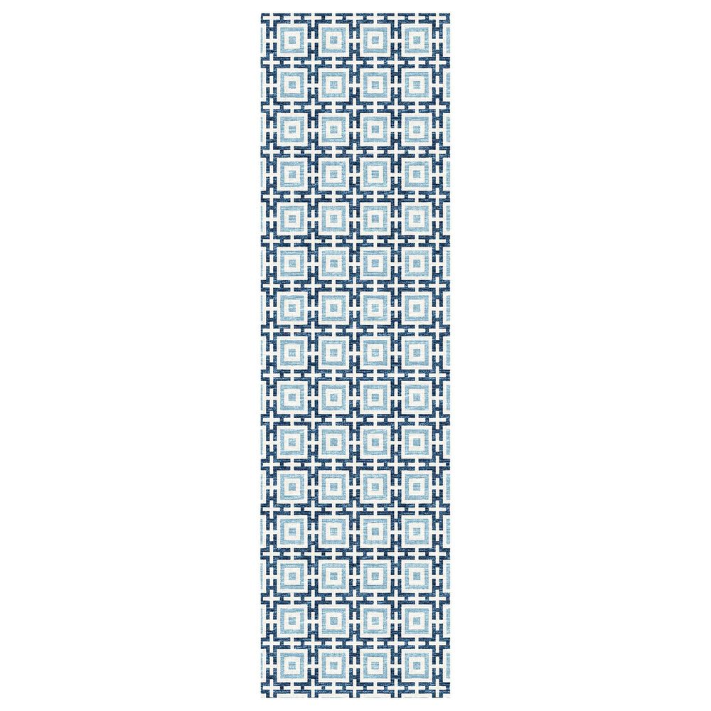 Dalyn Rug Company Marlo 2"3" x 10" Navy Indoor/Outdoor Runner, , large