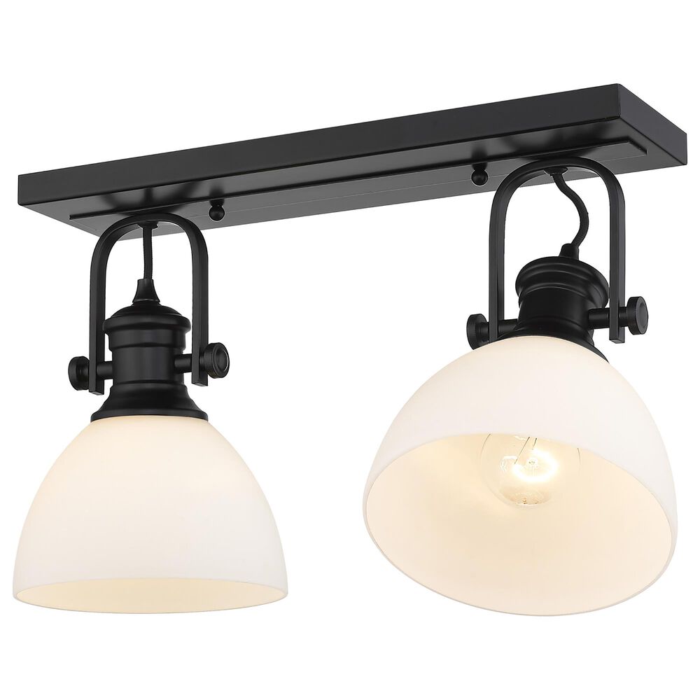 Golden Lighting Hines 2-Light Semi-Flush in Matte Black, , large