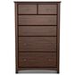 Archbold Furniture Shaker 6-Drawer Chest in Brown Mahogany, , large