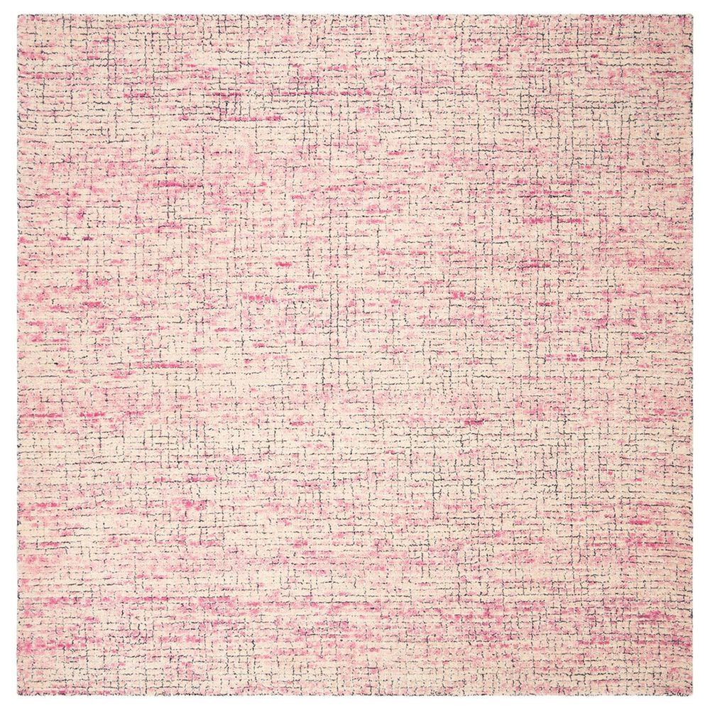 Safavieh Abstract 6' Square Ivory and Pink Area Rug, , large