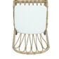 Hearth and Haven Outdoor PE Wicker Dining Chair with White Cushion in Natural (Set of 2), , large