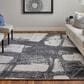 Feizy Coda 8927F 10" x 14" Black and White Area Rug, , large