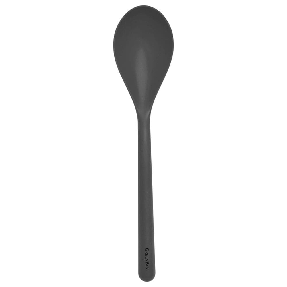 Green Pan Platinum Silicone Solid Spoon in Charcoal Grey, , large