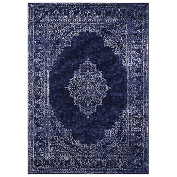 Momeni Monterey MO-03 3"3" x 5" Blue Area Rug, , large