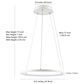 Safavieh Bremi LED Pendant in White, , large