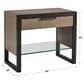 Lexington Furniture Zanzibar Ruso 1-Drawer Open Nightstand in Medium Taupe, Espresso and Dark Umber, , large