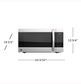 GE Appliances 2.2 Cu. Ft. Countertop Microwave Oven in Stainless Steel, , large