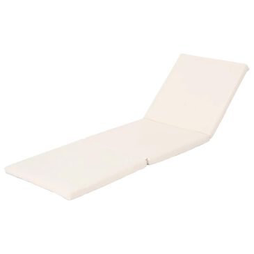 Noble House Jamaica Patio Chaise Lounge Cushion in Cream, , large