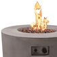Elementi Fire Tramore Round Natural Gas Fire Table in Gray, , large