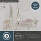 Vaxcel Monrovia 3-Light Pendant in Brushed Nickel, , large
