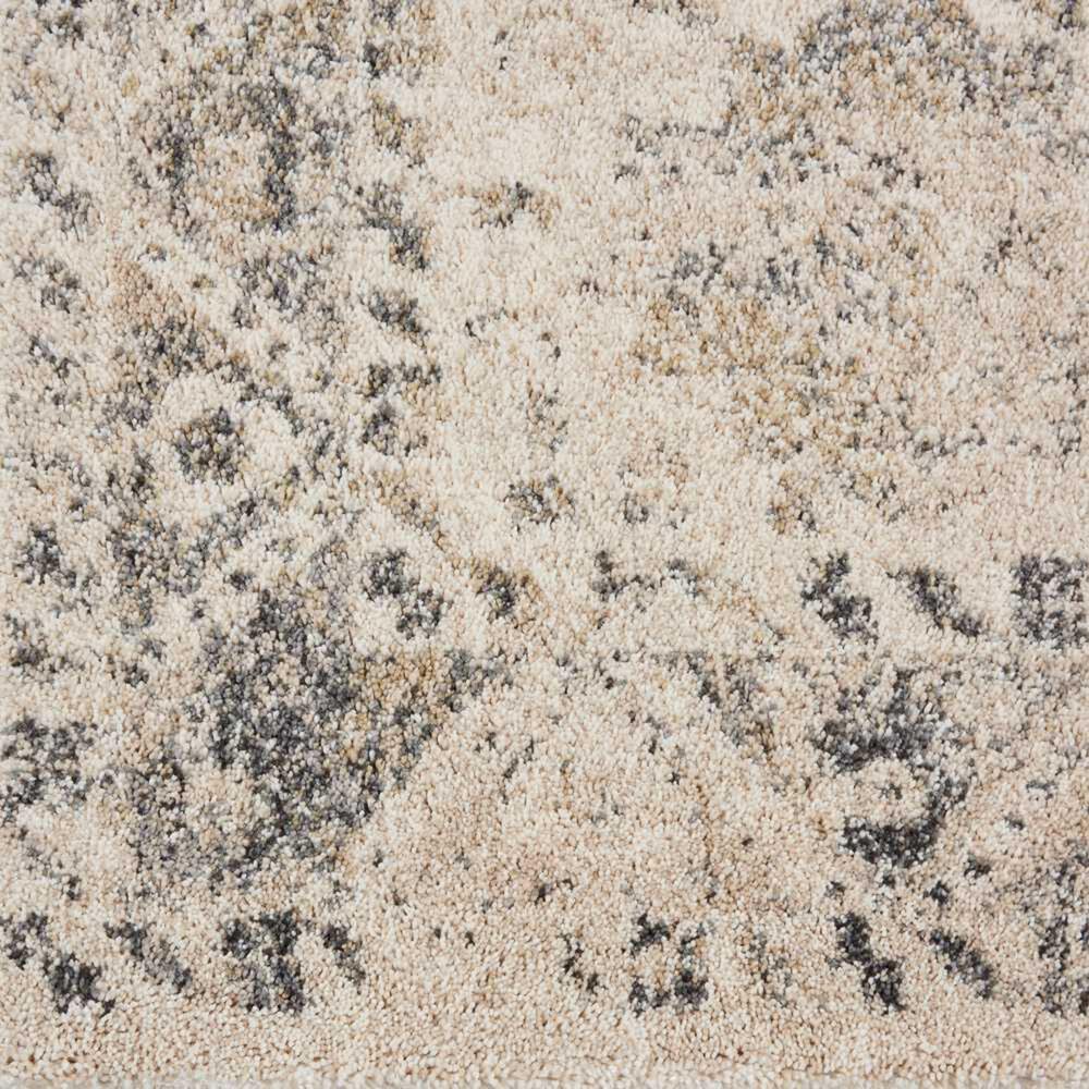 Nourison Fusion FSS11 5&#39;4&quot; x 7&#39;4&quot; Cream and Grey Area Rug, , large