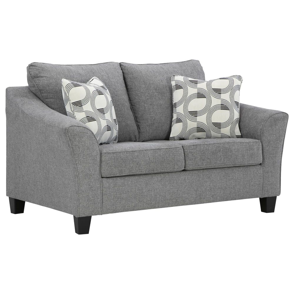 Ashley Mathonia Loveseat in Smoke, , large