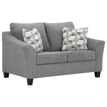 Ashley Mathonia Loveseat in Smoke, , large