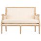 Baxton Studio Chavanon Stationary French Loveseat in Light Beige, , large