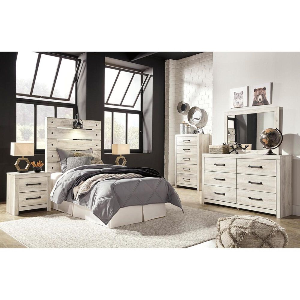 Ashley Cambeck Twin Panel Headboard in Whitewash, , large