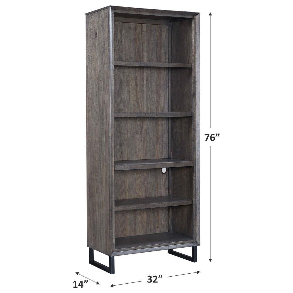 Riva Ridge Harper Point Open Bookcase in Fossil, , large