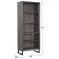 Riva Ridge Harper Point Open Bookcase in Fossil, , large