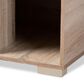 Baxton Studio Jasper 2-Door Litter Box Cover House in Oak, , large