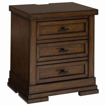 Millenium Taffenbrook 3-Drawer Nightstand in Medium Brown, , large