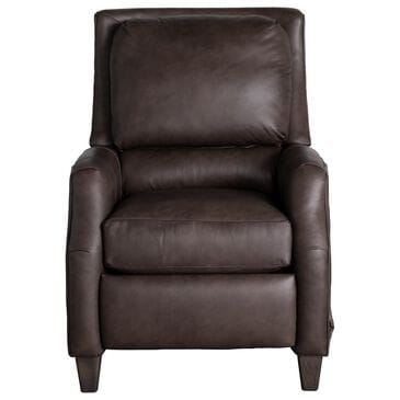 Smith Brothers Leather High-Leg Recliner in Brown, , large