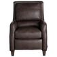 Smith Brothers Leather High-Leg Recliner in Brown, , large