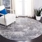 Safavieh Aston ASN715 6"7" Round Light Grey and Grey Area Rug, , large
