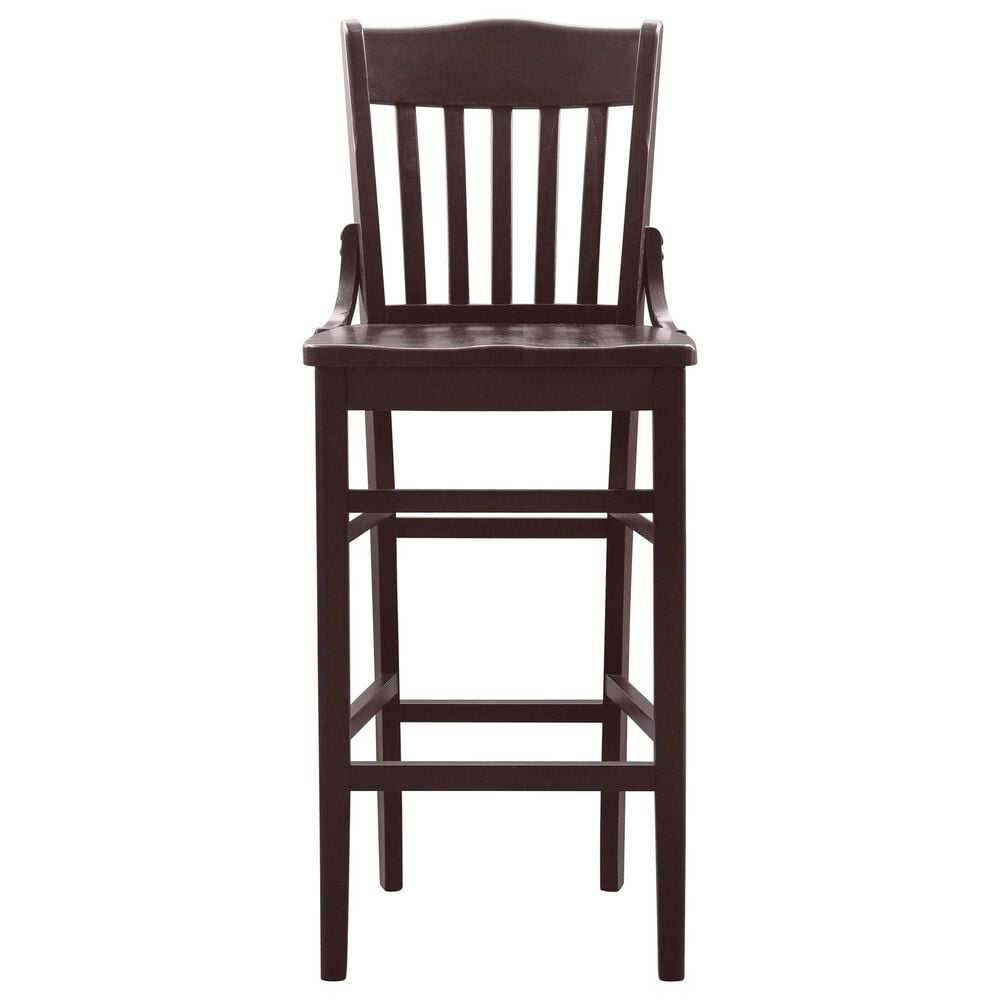 Linon Home Decor Jace Bar Stool in Dark Brown, , large