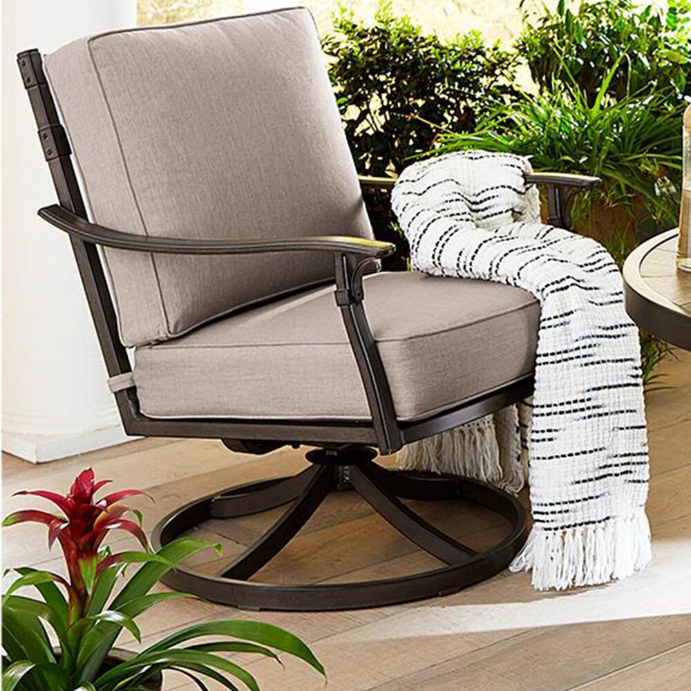 Clear Creek Collection Lexington Swivel Rocking Lounge Chair, , large