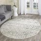 Safavieh Adirondack ADR117B 4" Round Ivory and Silver Area Rug, , large