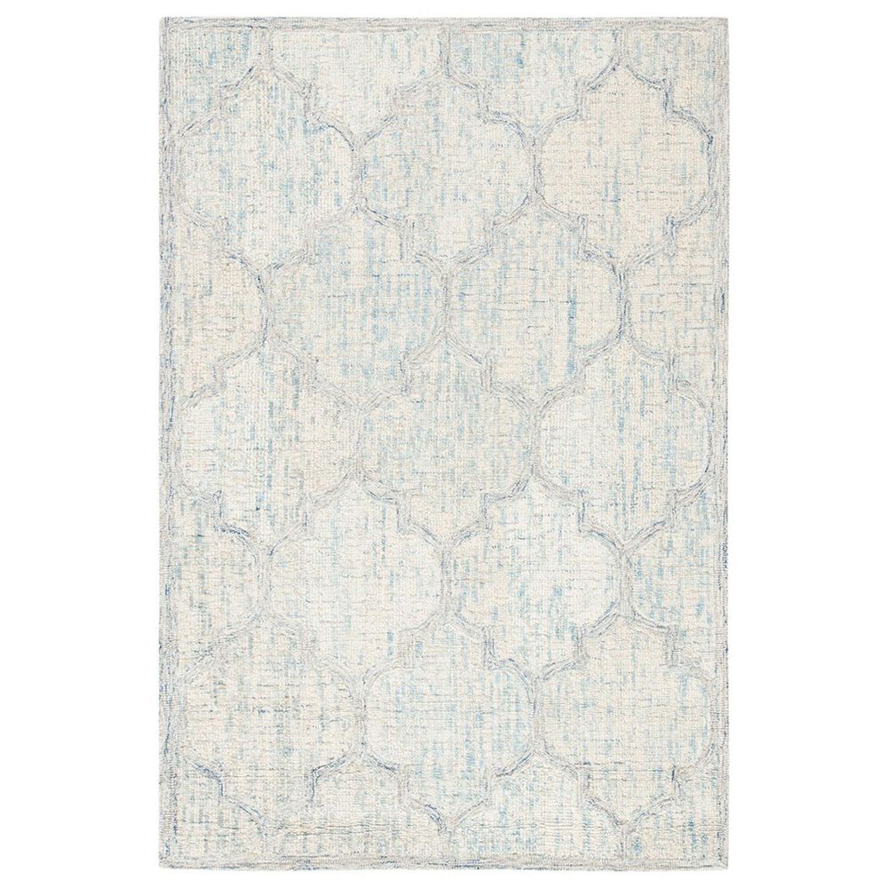 Safavieh Abstract 4' x 6' Ivory and Light Blue Area Rug, , large