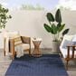 Nourison Horizon HOZ02 Navy 6" x 9" Indoor/Outdoor Area Rug, , large