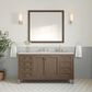 James Martin Vanities Chicago 60" Single Bathroom Vanity in Whitewashed Walnut with 3 cm Lime Delight Quartz Top and Rectangular Sink, , large