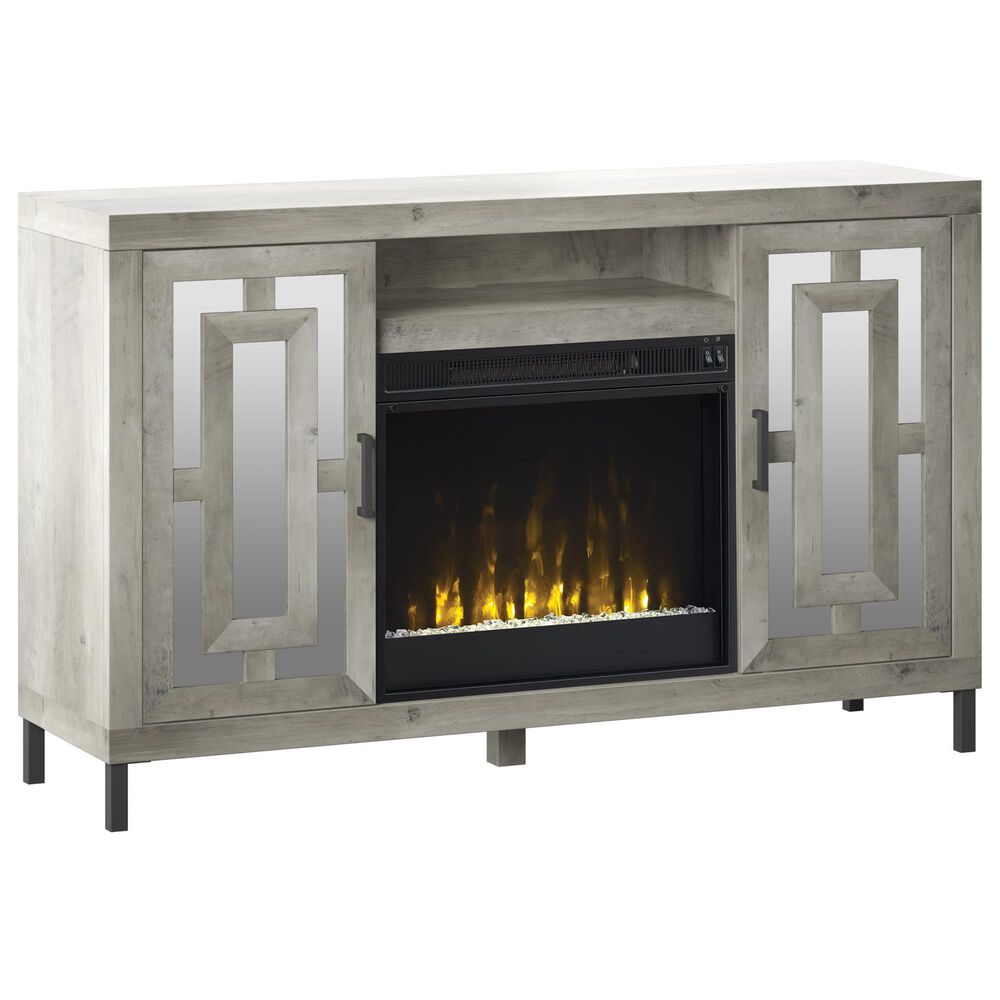 Classic Flame 55" Mirrored Media Fireplace in Silver, , large