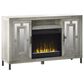 Classic Flame 55" Mirrored Media Fireplace in Silver, , large