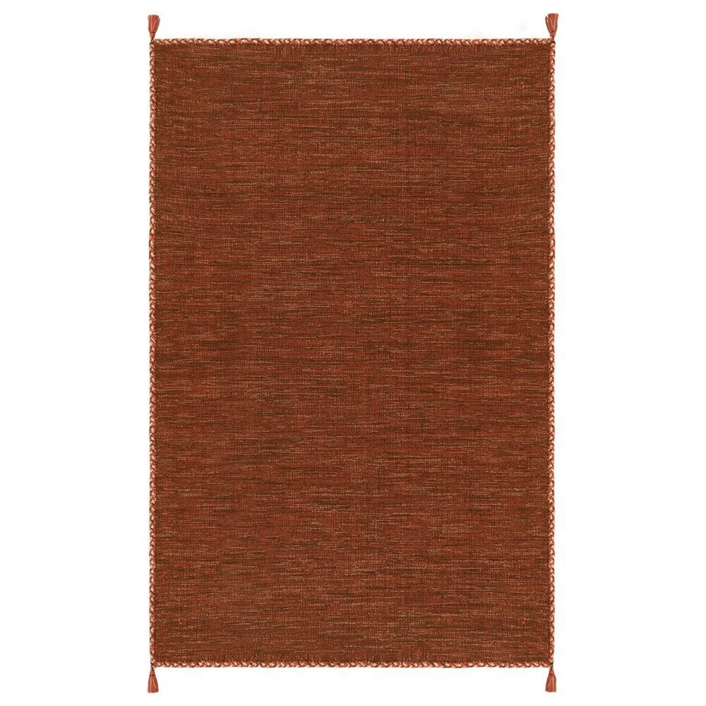 Safavieh Montauk 6" x 9" Orange and Black Area Rug, , large