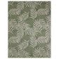 Nourison Garden Oasis GOA01 Green and Ivory 9" x 12" Indoor/Outdoor Area Rug, , large