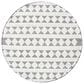 Safavieh Natura NAT481A 6" Round Ivory and Black Area Rug, , large
